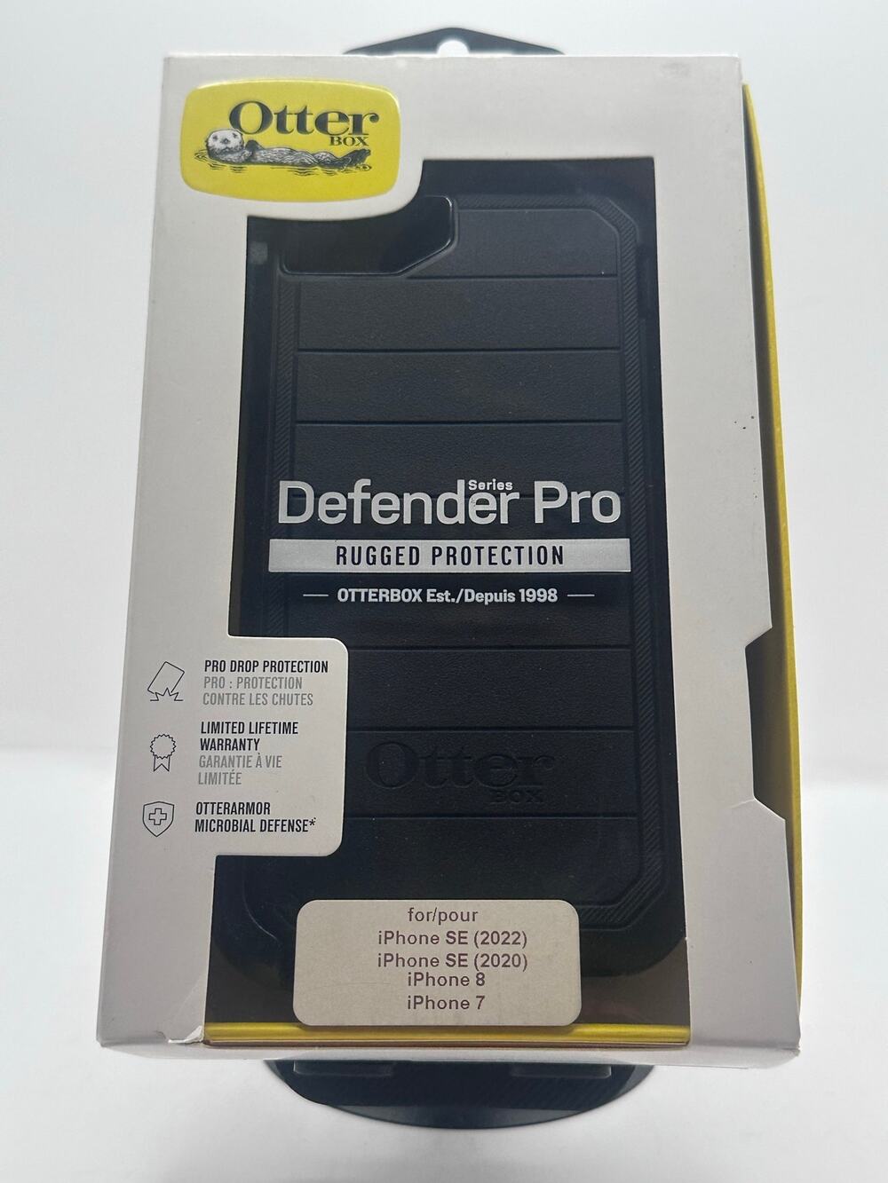 OtterBox Defender Pro Case iPhone SE 2022/SE 2020/8/7 Black Rugged Cover NIB